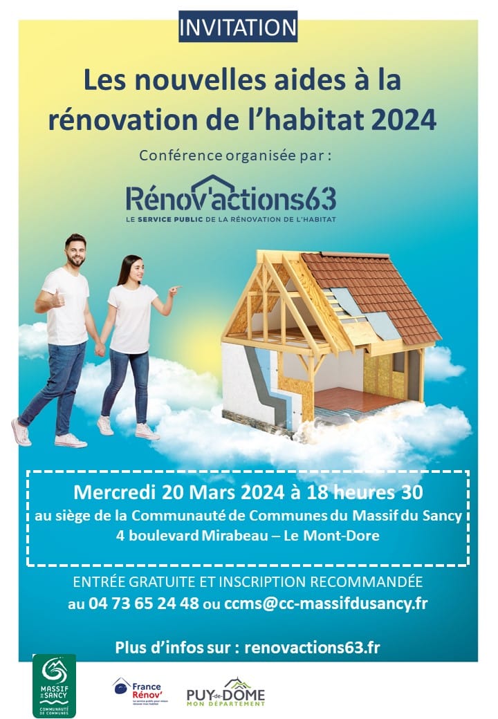 Conférence Rénov'Actions 63 au Mont-Dore